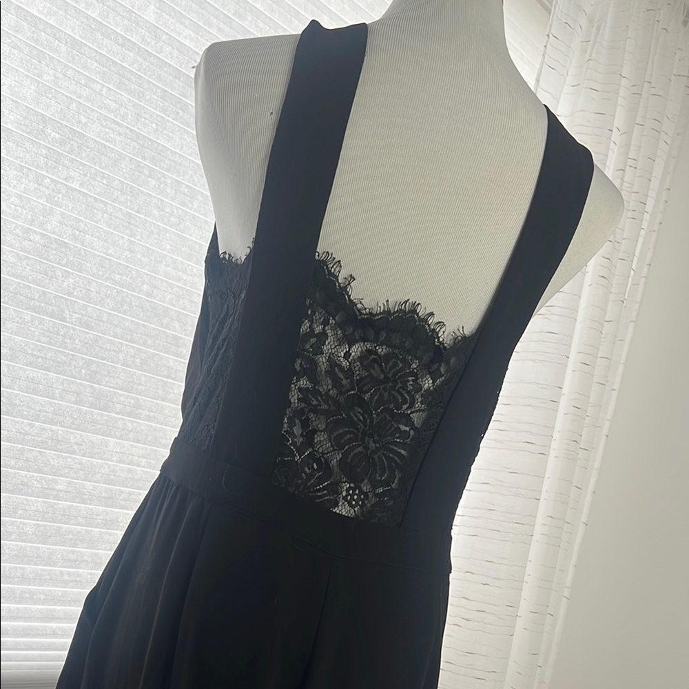 Lulus Elegant Black Lace Women's jumpsuit L